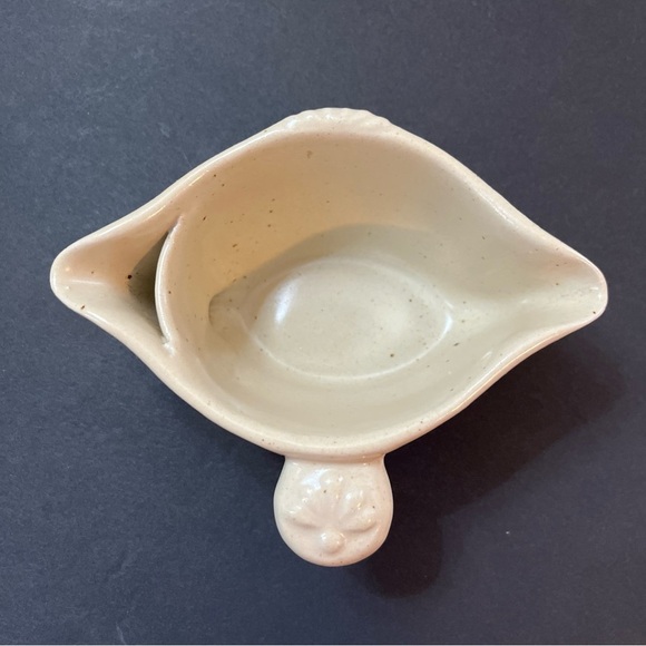 Robert Weiss Gravy Boat Fat Seperator 1019 Healsdburg Ca Beige Speckled Glaze - Picture 3 of 6